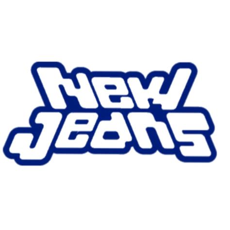 new jeans logo blue